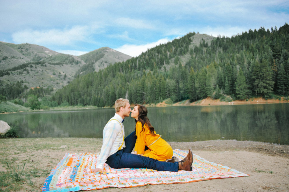 Utah mountains engagement photography
