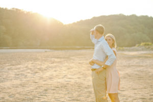 Palisades Keppler Iowa engagement session during sunset.