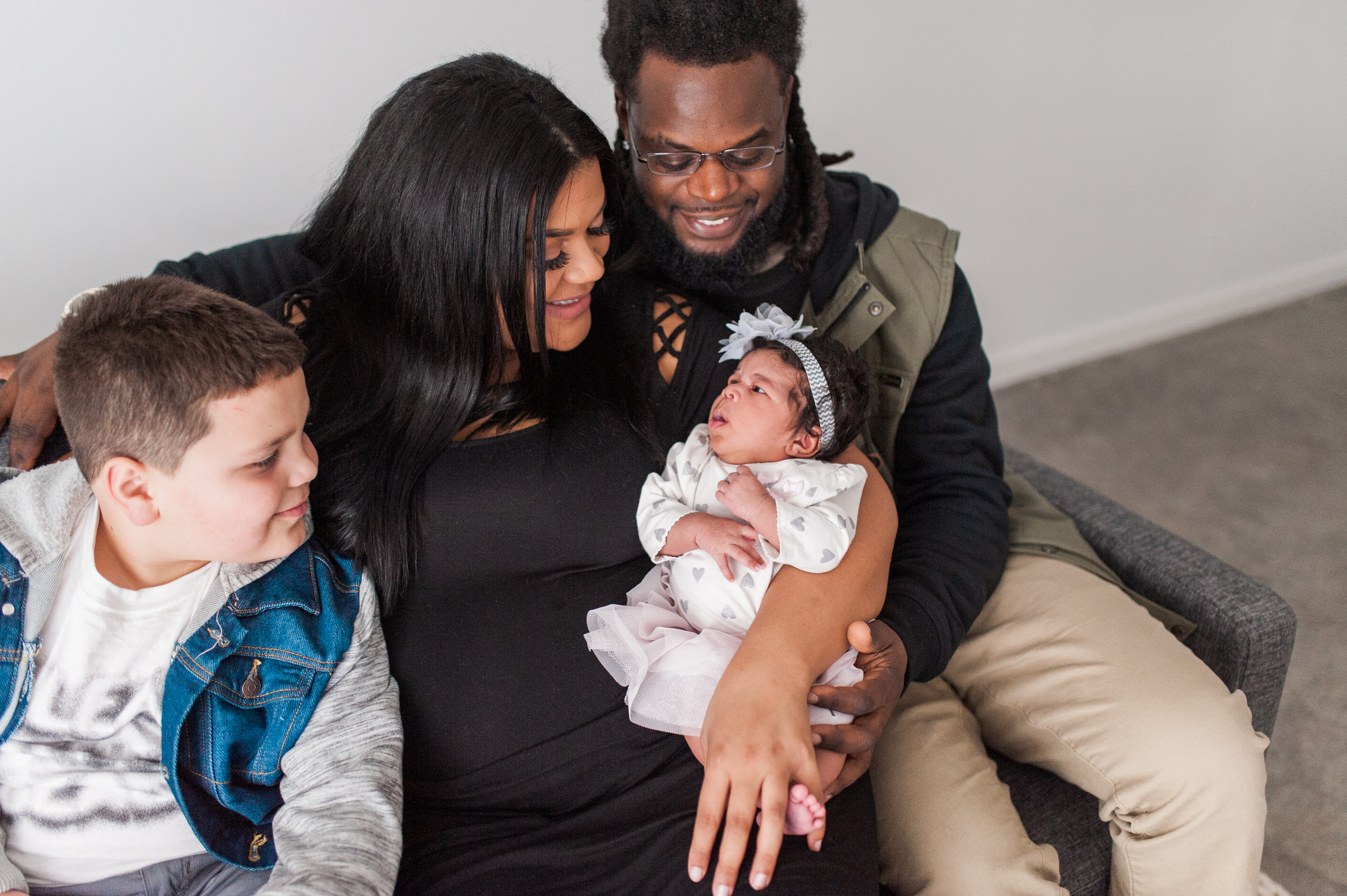 Baby Azara ||  Lifestyle Studio Session | Iowa City Family Photographer