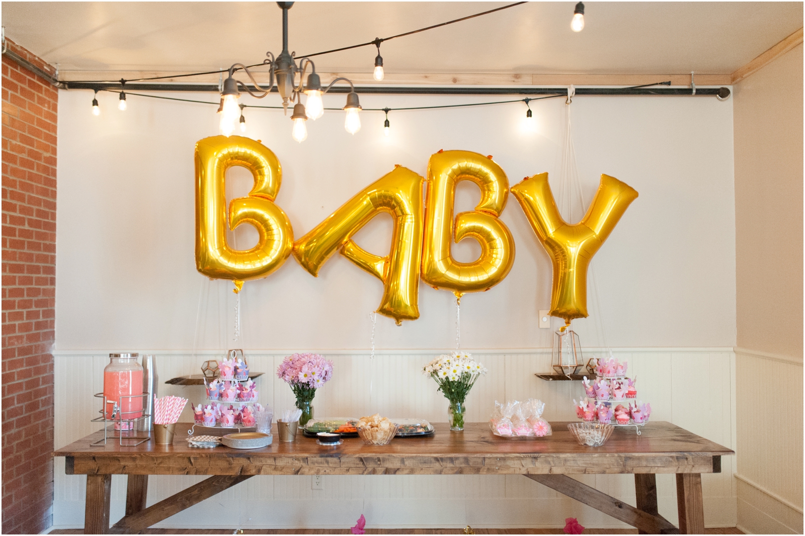 Pink & Gold Baby Shower || Little Lights Events, West Branch | Iowa City Wedding Photographer
