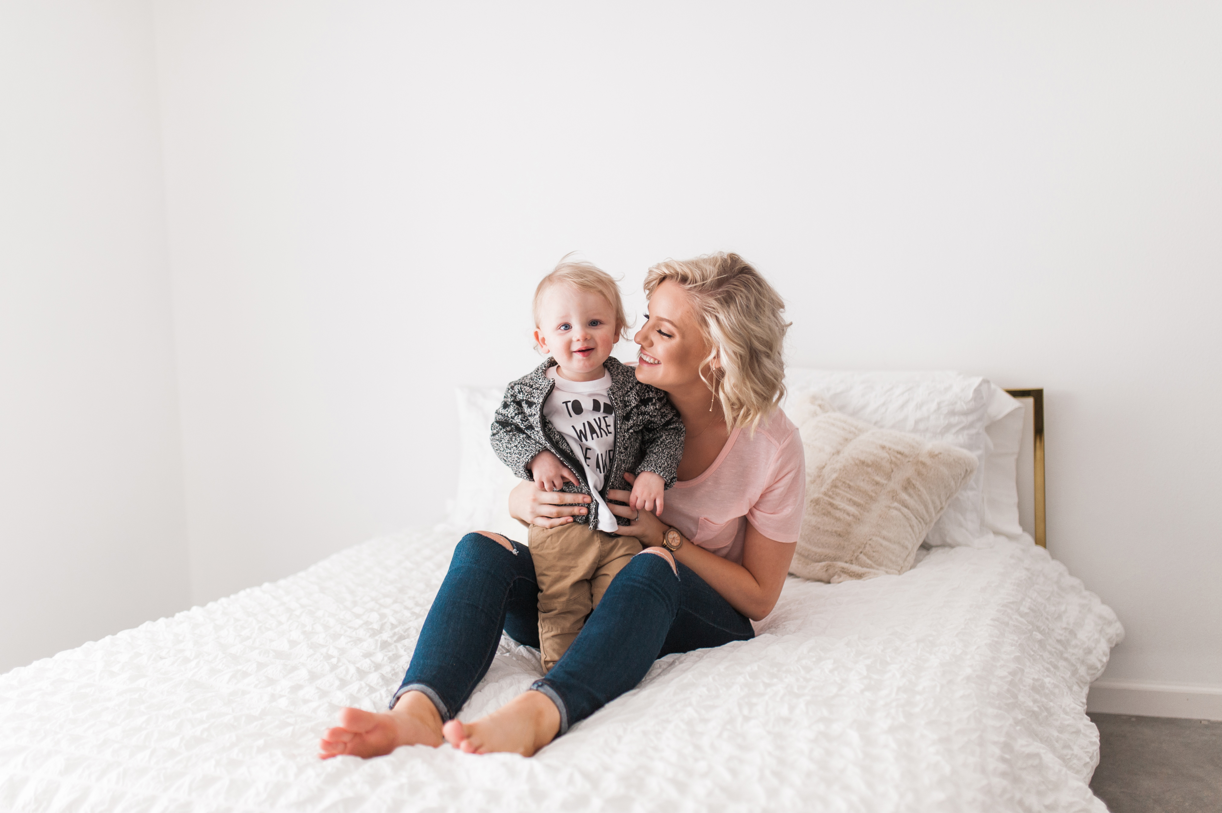 Megan & Beau || Studio Snuggle Session | Iowa City Family Photographer