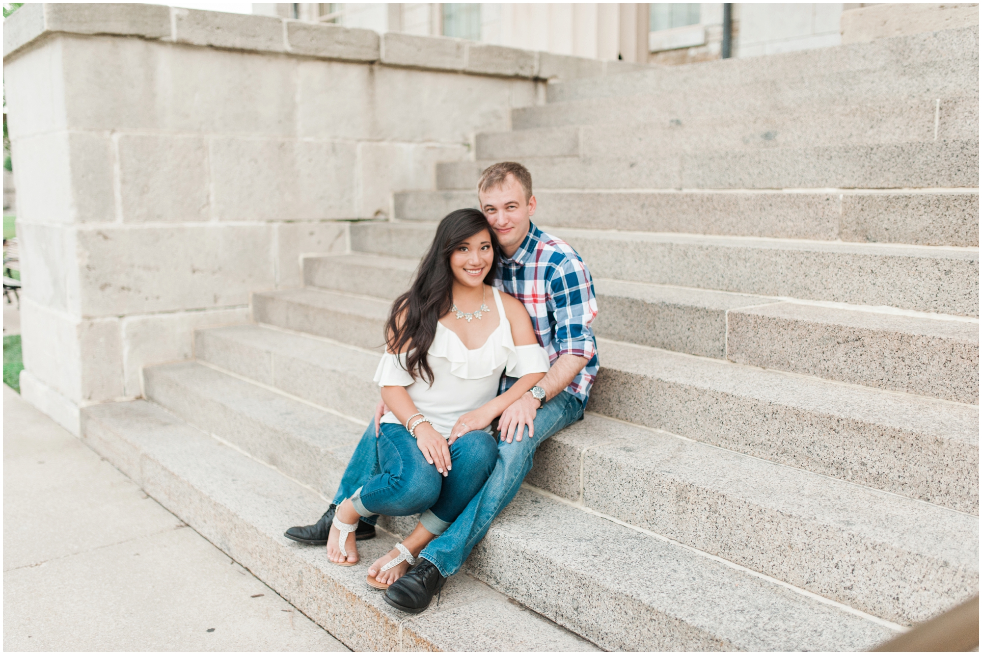 Brenna + Terrence | Downtown Engagement || Iowa City Wedding Photographer