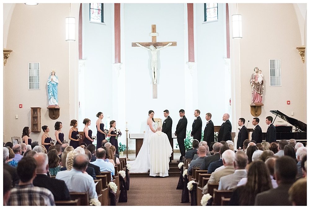 Stephanie Marie Photography Sacred Heart Church Grand River Center Monticello Dubuque Iowa City Wedding Photographer Tom Lindsay 11