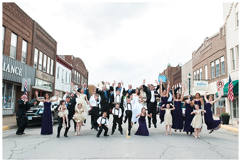 Stephanie Marie Photography Sacred Heart Church Grand River Center Monticello Dubuque Iowa City Wedding Photographer Tom Lindsay 14