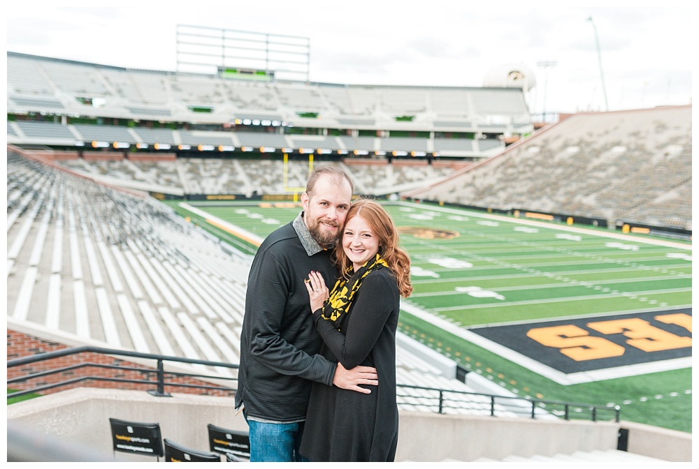 Stephanie Marie Photography Kinnick Stadium Engagement Session Iowa City Wedding Photographer Emily Brian_0001.jpg