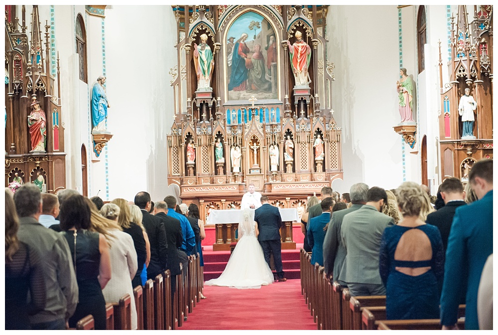 Stephanie Marie Photography Saint Marys Catholic Church Bella Sala Wedding Iowa City Tiffin Wedding Photographer Alex Bobby Telford_0035.jpg