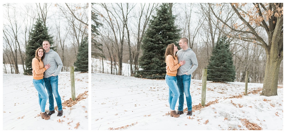 Stephanie Marie Photography Winter Engagement Session Iowa City Wedding Photographer Chelsey Justin_0014.jpg