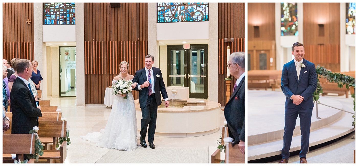 Stephanie Marie Photography All Saints Catholic Church Ceremony Celebration Farm Reception Cedar Rapids Solon Iowa City Wedding Photographer Emily Jake Raecker_0029-1.jpg