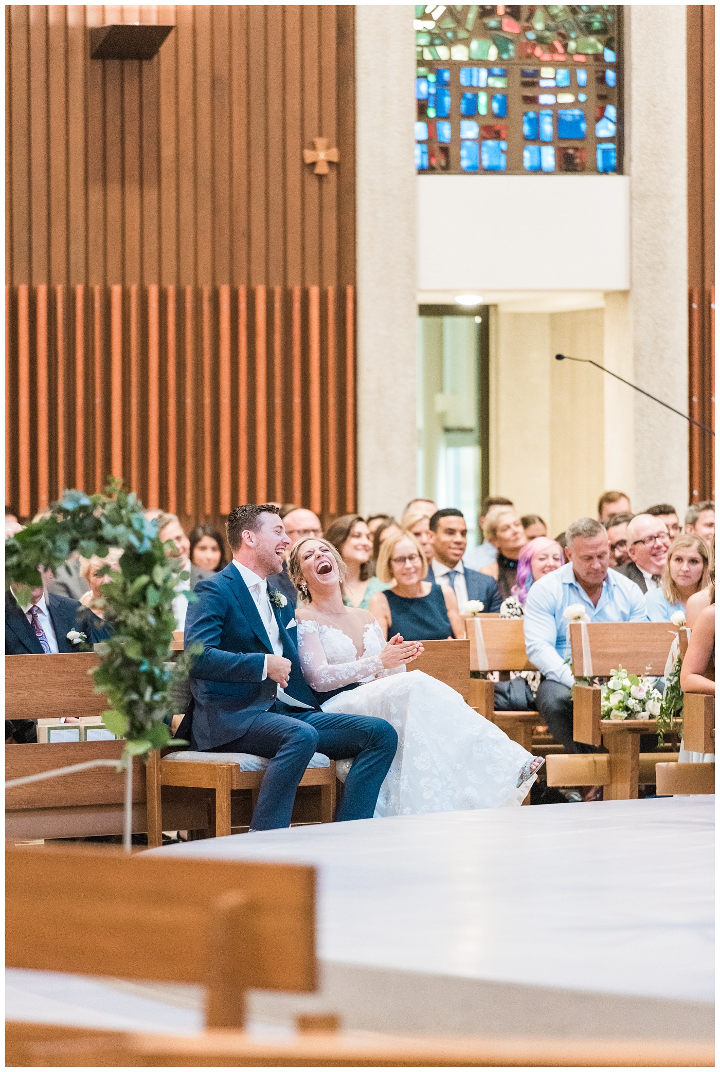 Stephanie Marie Photography All Saints Catholic Church Ceremony Celebration Farm Reception Cedar Rapids Solon Iowa City Wedding Photographer Emily Jake Raecker_0033-1.jpg