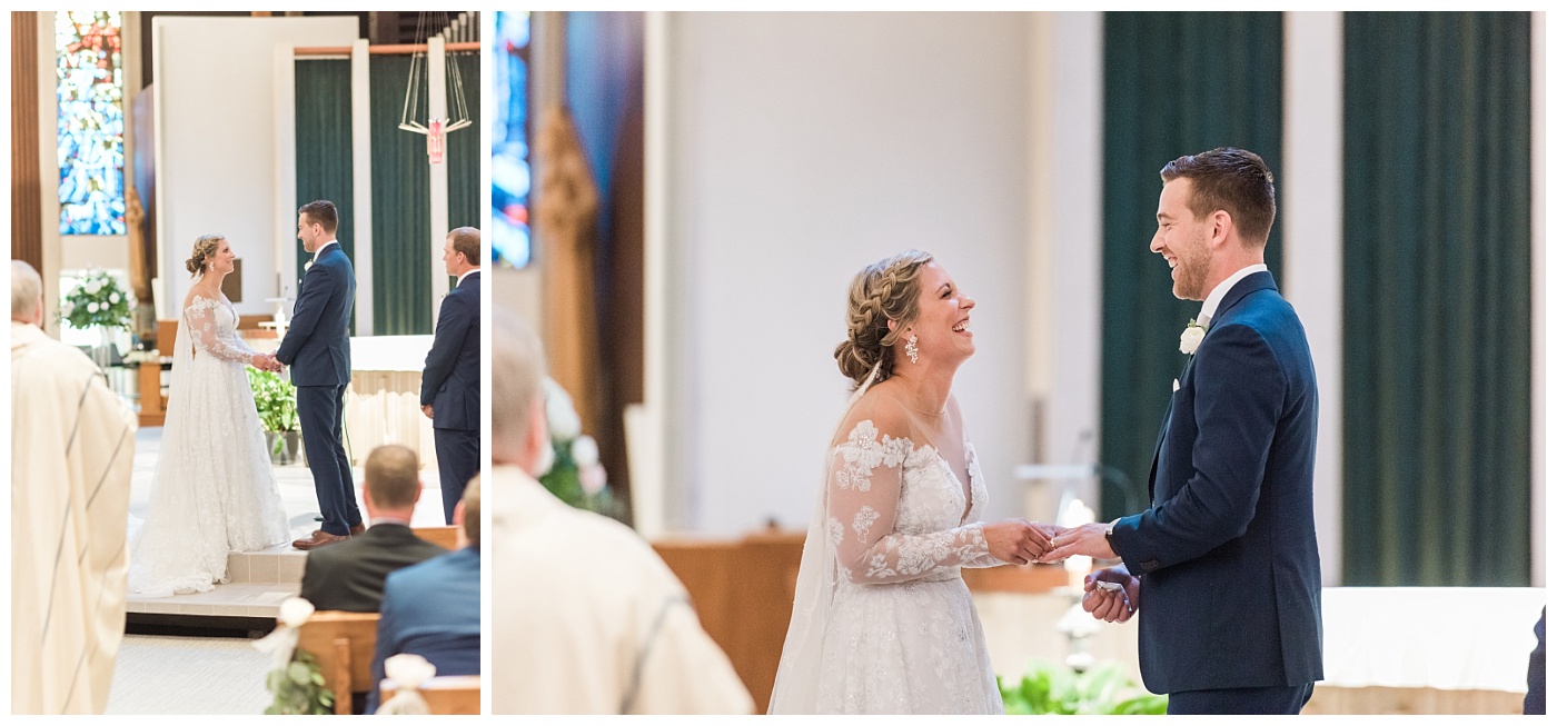 Stephanie Marie Photography All Saints Catholic Church Ceremony Celebration Farm Reception Cedar Rapids Solon Iowa City Wedding Photographer Emily Jake Raecker_0034-1.jpg