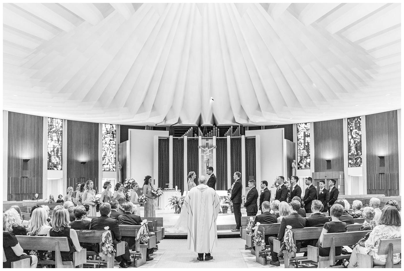 Stephanie Marie Photography All Saints Catholic Church Ceremony Celebration Farm Reception Cedar Rapids Solon Iowa City Wedding Photographer Emily Jake Raecker_0036-1.jpg