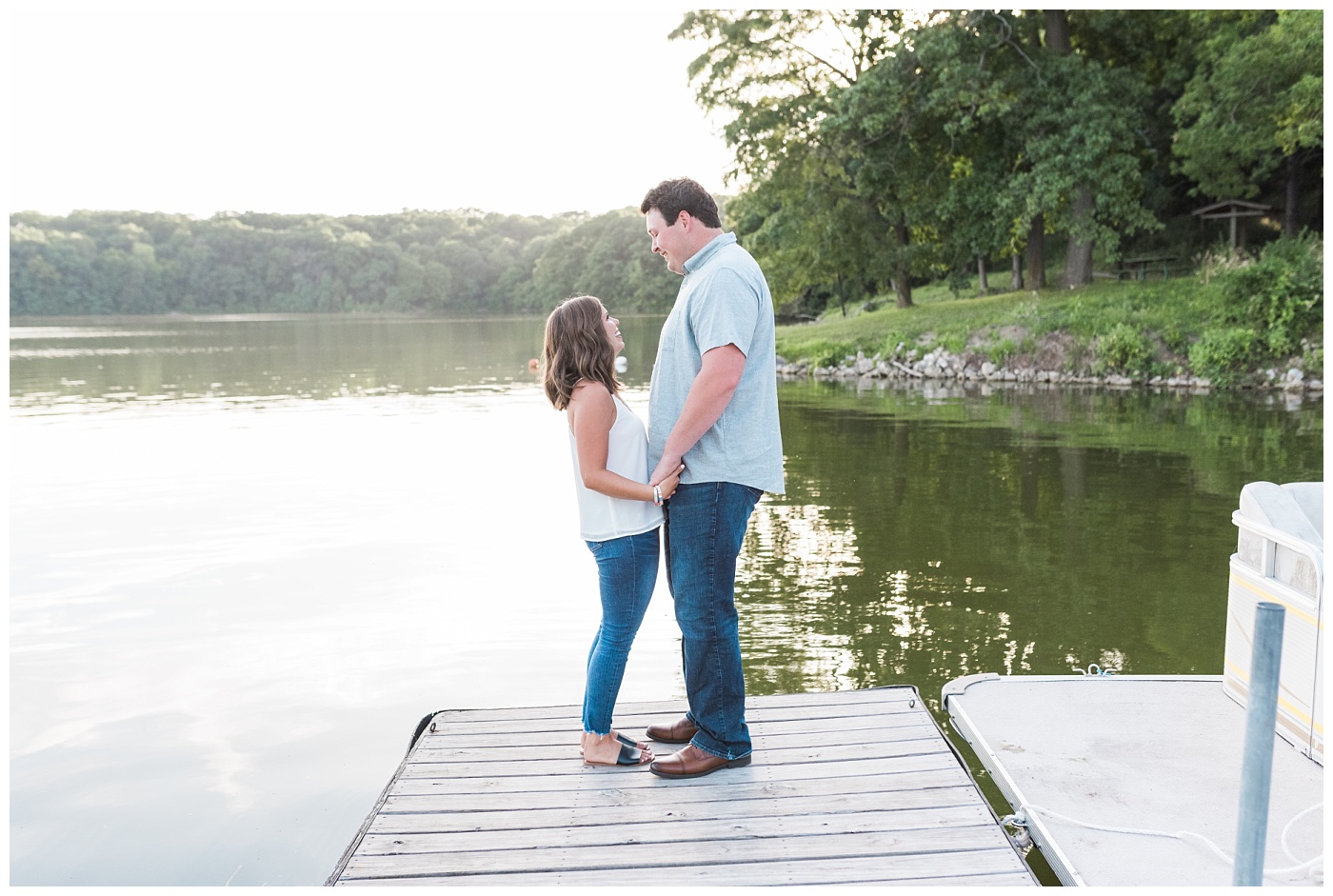 Stephanie Marie Photography Lake McBride Engagement Session Dubuque Iowa City Wedding Photographer Morgan Lucas_0005-1.jpg