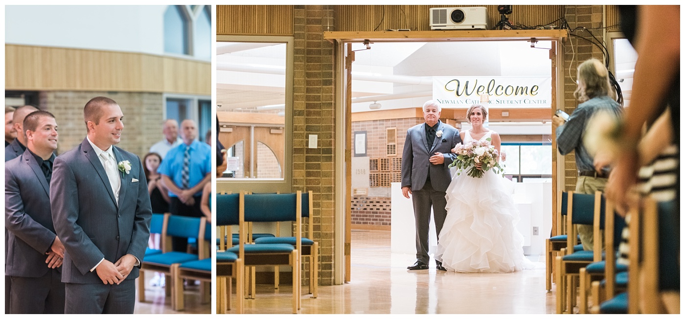 Stephanie Marie Photography Newman Catholic Center Ceremony Bella Sala Reception Tiffin Iowa City Wedding Photographer Chelsey Justin Meyers_0022-1.jpg