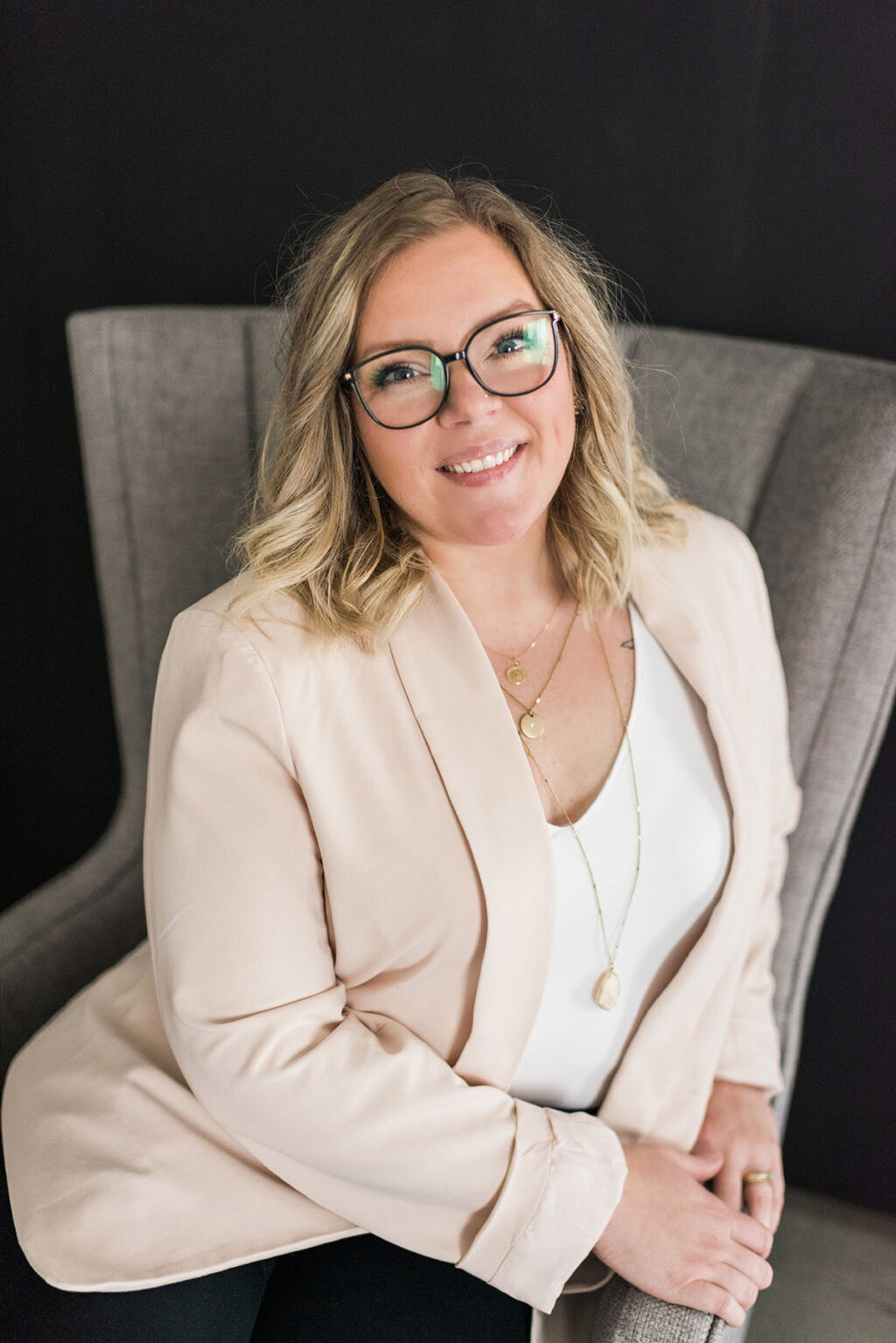 Chantry attorney posing for headshot and branding photography session