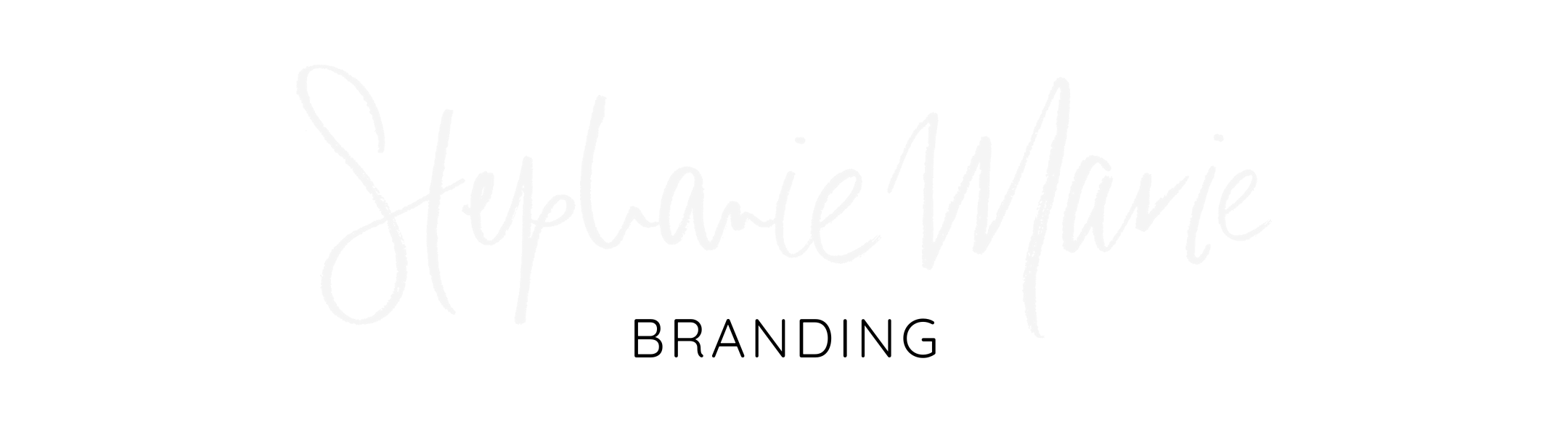 Stephanie Marie Photography Grey logo header